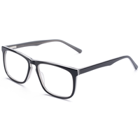 Monture de lunettes optiques Elan Optical RD26052, populaire, classique, rectangulaire, ronde, monture intégrale, unisexe, en acétate, lunettes optiques écologiques