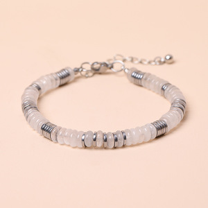 Natural Tiger Eye Stone Abacus <b>Beads</b> <b>Bracelet</b> with Lobster Clasp – Unisex Light Luxury Jewelry for Men Women - Product Image 5