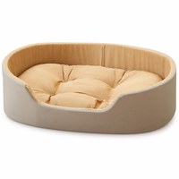 Lit pour chien ovale lavable à rebond rapide, imperméable, anti-déformation, résistant, panier pour animaux de compagnie pour chiens et chats