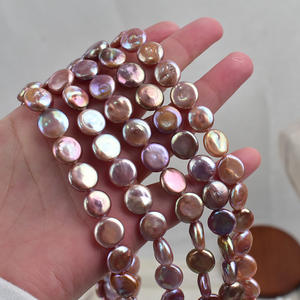 Perlas de Agua Dulce Barrocas de Alta Calidad de 12-13 mm, Color Natural con Fuerte Brillo, para Bisutería, Collares y Accesorios - Product Image 1