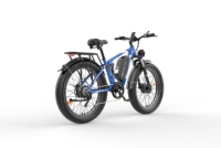 Vélo électrique tout-terrain à suspension, moteur central sans balais 52V 6000W, 7 vitesses, fourche en alliage d'aluminium de qualité aéronautique, pneus larges