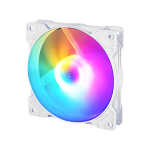 พัดลมเคส Phantom Multicolor ขนาดใหญ่ 4 พิน แบบ Fluid Bearing 12 ซม. เงียบ พร้อมไฟ RGB LED สำหรับระบายความร้อนคอมพิวเตอร์ตั้งโต๊ะ มีสินค้าในสต็อก - Product Image 1