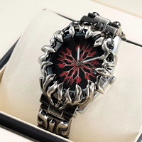 Montre numérique sportive en alliage au design Goth Y2K, bracelet 18 mm, forme griffe unique, style vintage rétro simple pour hommes et femmes à la mode