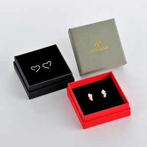 PackSecret Cardboard Custom Hot Stamping Logo Paper Gift Display <b>Storage</b> <b>Lid</b> <b>Boxes</b> <b>Small</b> Ring Packaging Jewelry Box with Foam - Product Image 1