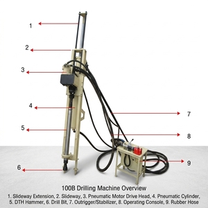 Máquina Perforadora de Pozos Pequeña QZJ100B para Minería Subterránea, Túneles y Taludes, Maquinaria Ligera de Tamaño Reducido - Product Image 4