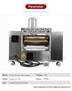 Machine à Crêpes Professionnelle Automatique pour Crêpes Moelleuses – Idéale pour le Marché Néerlandais, Japonais, Coréen, Français, Indonésien, Hôtels et Commerce - Product Image 4