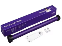 Moteur tubulaire intelligent en alliage d'aluminium avec Bluetooth et capteur pour rideau roulant électrique de bureau Chargement USB de 25mm