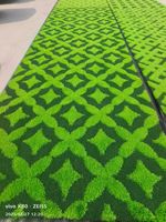 Tapis de gazon artificiel hexagonal créatif 25MM pour balcon, décoration extérieure, carrelage pliable portable, bricolage, emboîtable, pour mariage