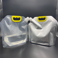 5L Uitloop Pouch Bier Pouch Met Handvat Wijn Verpakking Pouch Uitloop Zak Food Grade Clear Plastic Opslag Jug