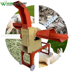 Weiwei hierba cortador de paja precio de la máquina en Pakistán, india, con motor de gasolina