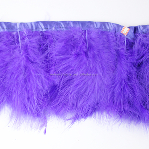 Flecos de Plumas de Pavo Marabú Teñidas y Esponjosas en Cinta para Decoraciones - Product Image 6