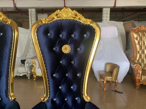 Reposabrazos <span class=keywords><strong>de</strong></span> lujo más barato, silla <span class=keywords><strong>de</strong></span> trono real <span class=keywords><strong>de</strong></span> rey <span class=keywords><strong>de</strong></span> <span class=keywords><strong>oro</strong></span> <span class=keywords><strong>de</strong></span> lujo, boda, novio, eventos, banquete, <span class=keywords><strong>Hotel</strong></span> - Product Image 3