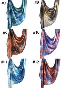 Khăn choàng <span class=keywords><strong>hijab</strong></span> in họa tiết đá cẩm thạch ombre cao cấp, chất liệu satin modal dài, khăn trùm đầu bằng lụa <span class=keywords><strong>chiffon</strong></span> in họa tiết sang trọng - Product Image 5