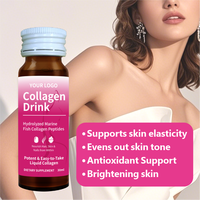 Boisson au collagène personnalisée avec logo, collagène marin blanchissant pour la beauté, collagène liquide oral contre l'hyperpigmentation, prêt à boire