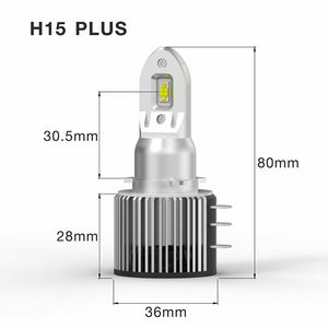 Play & Plug Auto Kit d'ampoules de phare LED 12V 360 H11/H15 Super Light Canbus Luces Focos Luces H7/H4 6000k Température de couleur <span class=keywords><strong>A3</strong></span> Golf - Product Image 3