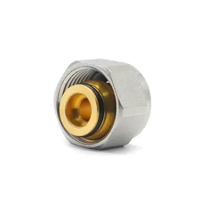 Universal Fit Brass Euroconus para válvula de radiador de colector para tuberías PEX y PERT