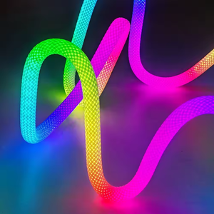 Vendita calda RGBIC flessibile in silicone <span class=keywords><strong>sogno</strong></span> colore striscia di luce di 360 gradi circolare maglia Neon LED WS2812B per soggiorno DC5V - Product Image 4