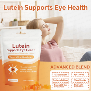 Gummies pour les yeux avec <span class=keywords><strong>lutéine</strong></span> et zéaxanthine, gummies riches en protéines et minéraux pour la protection et la santé de la vision des adultes - Product Image 3
