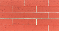 Revêtement mural en pierre flexible ultra-mince, briques fendues, terracotta rouge, fabricant OEM pour revêtement de façade extérieur et intérieur