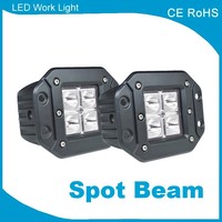 Lampe de travail LED 3 pouces 12W 12V 24V, ampli de travail de conduite, montage encastré, dosettes pour moto, tracteur, bateau tout-terrain, 4WD 4x4, camion