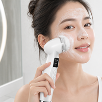 Brosse nettoyante électrique pour le visage avec logo personnalisé OEM ODM, générateur de mousse automatique, étanche IPX7, machine de gommage rotative pour le visage