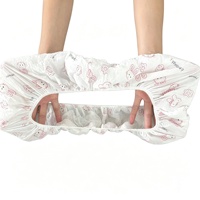 Housses de siège de toilette jetables sans formaldéhyde ni fluorescence, protection de siège épaissie et sûre pour les femmes enceintes et les enfants