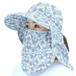 Chapeau de soleil d'été pour femmes, couvre-visage et cou respirant, protection UV pour la cueillette du thé et le cyclisme - Product Image 5