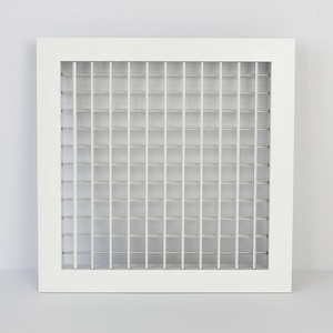 Aluminium-Dekor-Lüftungsgitter mit verstellbaren Lamellen, doppelter Luftumlenkung und Dämpfer für HLK-Anlagen - Product Image 4