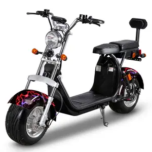 Armazém da UE 2024 mais novo modelo de scooter elétrica city coco Harley 60V 1500W 2 rodas pneu grande gordo scooter elétrica