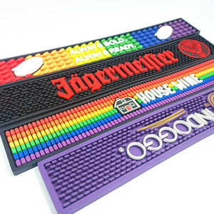 Alfombrilla de silicona de PVC personalizable de fábrica resistente al agua y aislante del calor respetuoso con el medio ambiente bebida Red <span class=keywords><strong>Bull</strong></span> Bar Mat almohadilla de PVC - Product Image 4