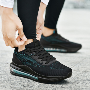 Chaussures de sport décontractées à lacets pour hommes, grandes tailles, toutes saisons, transfrontalières, avec semelle intégrale, pour la course, les étudiants et les activités de plein air, en tissu maille respirant - Product Image 4