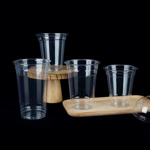 Custom 12oz 14oz 16oz 22oz 24oz (95mm) Disposable Single Wall Plastic <b>Cup</b> for Pets for Serving <b>Cold</b> Drinks Take-Away <b>Cups</b> - Product Image 1