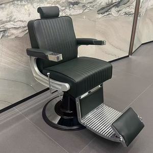 Sillón de Barbería Profesional de Lujo, Mueble de Acero Resistente para Salón de Peluquería, Estilo Moderno, Esencial para Barberías y Salas de Estar - Product Image 6
