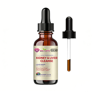 Gouttes de nettoyage des reins et du <span class=keywords><strong>foie</strong></span> 60 ml, extrait de canneberge, d'astragale et de chardon-marie, soutien à la santé des organes, source d'usine, vente en gros, OEM - Product Image 1
