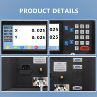 Kit Retrofit DRO 2-Axis Lengkap D80 Layar LCD Digital 7" dengan Encoder Magnetik untuk Mesin Frais dan Bubut OEM
