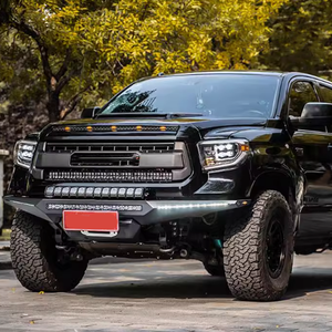 도요타 툰드라 2014-2021 핫 세일 4x4 픽업 자동차 액세서리 볼 바와 함께 앞 범퍼 블랙 스테인레스 스틸 앞 범퍼 - Product Image 5