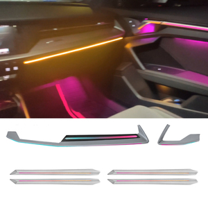 Kit d'éclairage d'ambiance LED 64 couleurs pour Audi A3 2021-2026 - Accessoires d'éclairage intérieur, éclairage du tableau de bord et des portes - Product Image 1