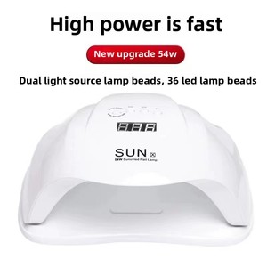 Lampe à LED UV 54W pour ongles, séchage rapide du vernis gel, lumière de photothérapie, équipement de manucure pour salon et usage domestique, outil pour ongles - Product Image 3