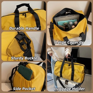 <span class=keywords><strong>Bolsa</strong></span> de Viaje Deportiva con Logotipo Personalizado, Cierre de Cremallera Bidireccional, Bolsillos Laterales de Almacenamiento, Correas de Hombro Ajustables y Removibles, <span class=keywords><strong>para</strong></span> Viajes Diarios, Universidad y Senderismo - Product Image 3