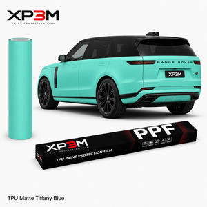 XP3M Film de protection de peinture (PPF) TPU Satiné Mat Couleur Bleu Tiffi 7,5 mil Auto-réparant Anti-rayures Anti-jaunissement Rouleau 1,52x15m - Product Image 1