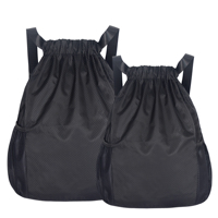Sac à dos de sport et de voyage unisexe en tissu Oxford imperméable avec cordon de serrage, ceinture à coussin d'air, poignée souple et poche zippée