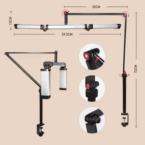 360 Xoay Máy Tính Để Bàn Nửa Trăng Vòng Ánh Sáng Với Bảng Kẹp Spa Vẻ Đẹp Mini Móng Tay <span class=keywords><strong>LED</strong></span> Đèn Cho Lông Mi Hình Xăm Trang Điểm Nghệ Sĩ - Product Image 4