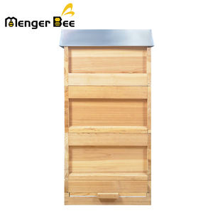 Nueva Colmena de Abejas Zander MengerBee de Abeto Chino de 3 Capas y 20 mm de Grosor, Estilo Alemán, de 10 Cuadros, Sin Ensamblar - Product Image 1