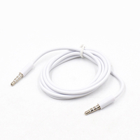 Yeni 4 kutup 1m 3.5mm ses kablosu erkek kayıt araba Aux ses kablosu kulaklık bağlayın kablosu MP3 uzatma kablosu