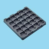 Plateau antistatique en PP transparent pour composants électroniques - Épaisseur et forme personnalisables, usage industriel