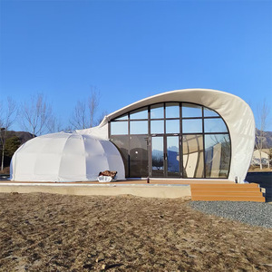 Extended Type Hotel <b>Tent</b> One Bedroom Aluminum Alloy <b>Frame</b> PVC Fabric Water Proof Four Season Quick Opening Resort <b>Tent</b> - Product Image 1