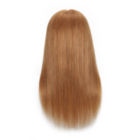 Tête de mannequin 100% cheveux humains pour salon de coiffure, outil professionnel pour la coupe, la permanente et la décoloration