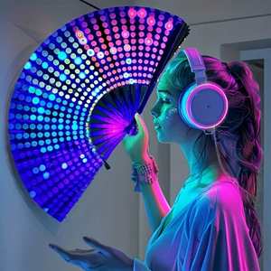 Accessoires de danse du éventail Kung Fu personnalisables pour festivals de musique, carnavals, événements promotionnels et fournitures de fête - Product Image 4