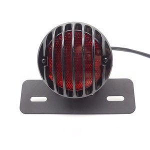 Luz Trasera para Scooter Eléctrico, Luz Trasera Redonda con Soporte, Luz Trasera para Motocicleta, Accesorios para Motos - Product Image 2