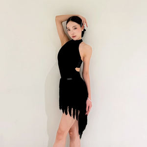 TONGYANG, nuevas camisetas de baile latino <span class=keywords><strong>para</strong></span> <span class=keywords><strong>mujer</strong></span>, chaleco de encaje Sexy, vestido de <span class=keywords><strong>Tango</strong></span> Chacha Rumba, <span class=keywords><strong>ropa</strong></span> de baile moderno, <span class=keywords><strong>ropa</strong></span> de práctica Latina - Product Image 5